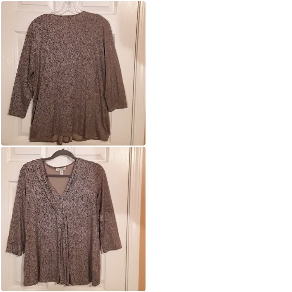 Dana Buchman pleated blouse
